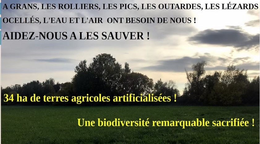 Grans, la biodiversité menacée. Aidez nous !